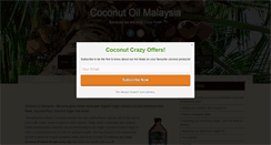 Desktop Screenshot of coconutoilmalaysia.com