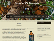 Tablet Screenshot of coconutoilmalaysia.com